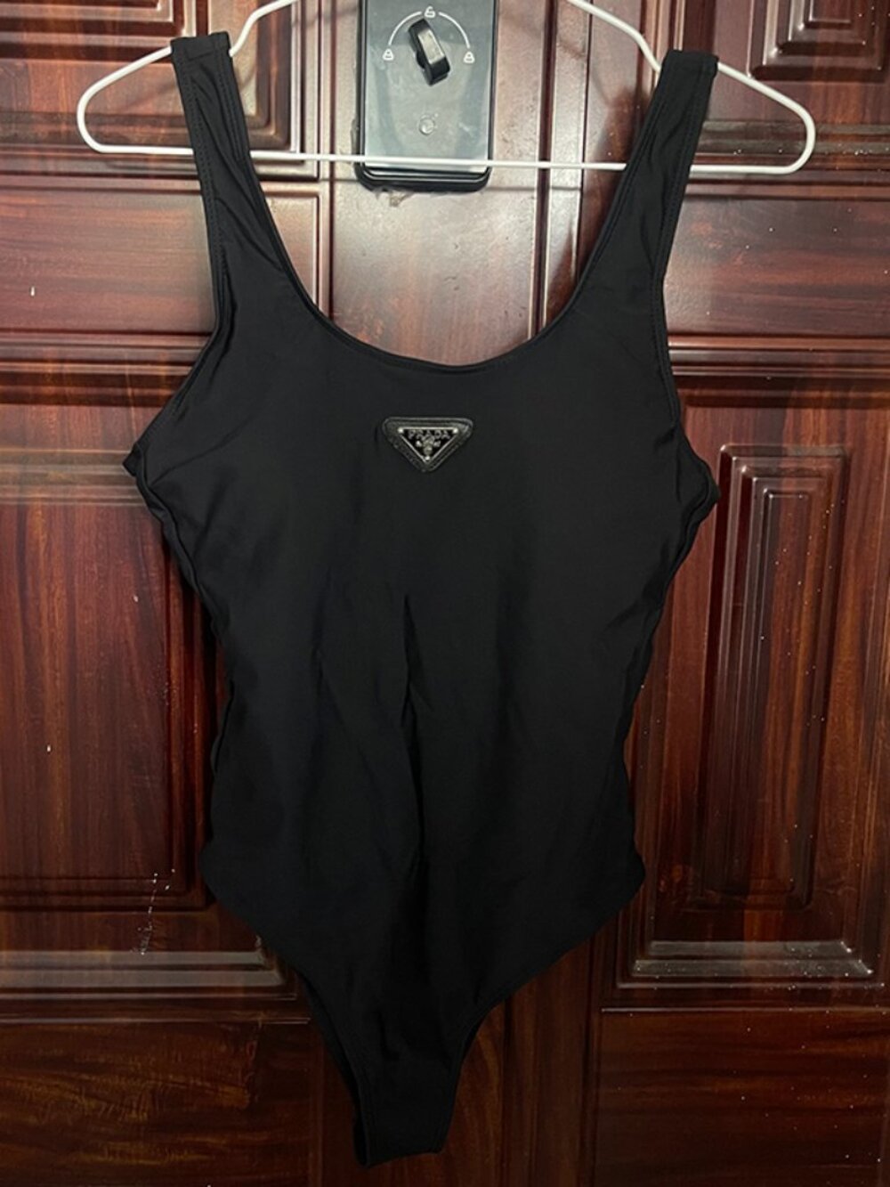 Prada Black One Piece Swimsuit